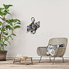 Music Note Pattern Iron Wall Signs AJEW-WH0286-035-6