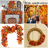 300Pcs Cloth Artificial Maple Leaf AJEW-SP0003-07-5