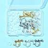 12Pcs 3 Colors Brass Screw On Clip-on Earring Findings KK-FS0001-29-7