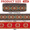Ethnic Style Embroidery Polyester Ribbons OCOR-WH0070-04D-2