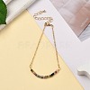 December Birthstone Natural Multicolor Tourmaline Beaded Bracelets BJEW-JB06092-12-5