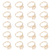 CHGCRAFT 20Pcs Adjustable Brass Finger Ring Findings DIY-CA0005-62-1