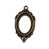 Vintage Tibetan Style Alloy Pendant Cabochon Bezel Open Back Settings TIBEP-M018-40AB-NF-1
