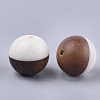 Resin & Walnut Wood Beads RESI-S358-68C-2