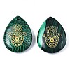 Synthetic Malachite Pendants G-T122-73G-2