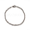 304 Stainless Steel Rope Chain Necklaces and Bracelets Jewelry Sets SJEW-L410-03P-4