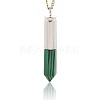 Synthetical Malachite Pointed Pendants G-N0059-06-2