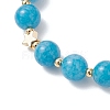 Natural Quartz Beads Braided Bead Bracelets for Women BJEW-JB12529-01-3