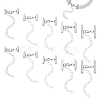 20Pcs 5 Style Brass Slide On End Clasp Tubes HJEW-PH02012-1