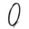 Ion Plating(IP) 304 Stainless Steel Simple Plain Band Finger Ring for Women Men RJEW-F152-05B-1