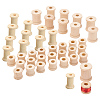 48Pcs 3 Style Schima Wood Sewing Embroidery Thread Spool ODIS-PH0001-41-1