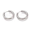 Tarnish Resistant 201 Stainless Steel Huggie Hoop Earrings EJEW-L256-05E-P-1