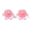 Spray Paint ABS Plastic Imitation Pearl Beads MACR-N013-001C-2