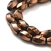 Electroplated Synthetic Magnetic Hematite Beads Strands G-P545-G01-02D-3