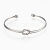 304 Stainless Steel Cuff Bangles BJEW-K197-47-2