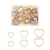 Craftdady 60Pcs 6 Styles 304 Stainless Steel Linking Ring STAS-CD0001-18-8