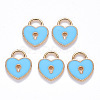 Alloy Enamel Charms X-ENAM-S121-039D-2
