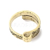 Alloy Wrapped Cuff Ring RJEW-G286-01AB-2