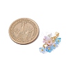 8Pcs Flower Acrylic Charms PALLOY-JF03591-2