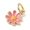 Brass Enamel Charms KK-L216-006G-05-2
