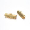 304 Stainless Steel Ribbon Crimp Ends STAS-P210-35G-1