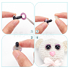 10 Bags 10 Colors Plastic Doll Eyes FIND-PH0018-07-4