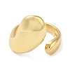 Rack Plating Brass Blank Teardrop Open Cuff Rings X-RJEW-E290-03G-2