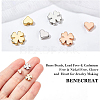 BENECREAT 30Pcs 6 Style Brass Beads KK-BC0007-62-3