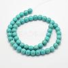 Synthetic Turquoise Beads Strands TURQ-F007-01B-6mm-2