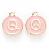 Golden Plated Alloy Enamel Charms ENAM-S118-07Q-1