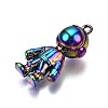 Rainbow Color Alloy Pendants PALLOY-S180-191-NR-4