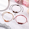 3Pcs Constellations Adjustable Nylon Cord Braided Bead Bracelets for Women Men BJEW-JB11325-05-1