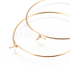 304 Stainless Steel Hoop Earrings Findings STAS-F227-54D-G-2