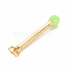 Brass Enamel Pendants KK-S362-032E-NR-2