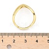 Adjustable Brass Micro Pave Clear Cubic Zirconia Finger Rings RJEW-S044-140-NF-3