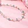 Natural Green Aventurine & Citrine Chip & Glass Seed Baeded Necklaces for Women NJEW-JN05603-01-2