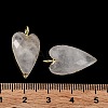 Natural Quartz Crystal Pendants G-G012-12G-06-5