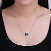 Fashion Brass Constellation/Zodiac Sign Pendant Necklaces NJEW-BB20150-2