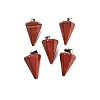 Cone/Spike/Pendulum Synthetic Red Jasper Pendants G-R278-72-1