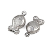 304 Stainless Steel Pendants STAS-L297-02P-2
