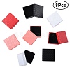 8Pcs 4 Colors Square Cardboard Ring Boxes CBOX-FS0001-08-3