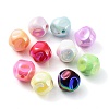 UV Plating Opaque Acrylic Beads OACR-Z013-01-1