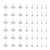 Craftdady 400Pcs 8 Size 304 Stainless Steel Stud Earring Findings STAS-CD0001-31-2