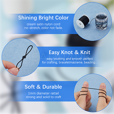 2 Rolls Nylon Thread LW-SP0001-02B-1