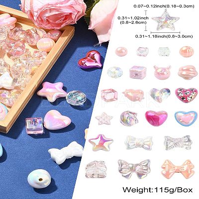 UV Plated Acrylic Bead FIND-CJC0010-90A-1