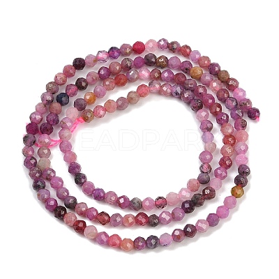 Natural Ruby Beads Strands G-P572-B01-2.5mm-1