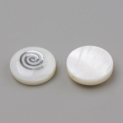 Natural Freshwater Shell Beads SHEL-Q011-004P-1