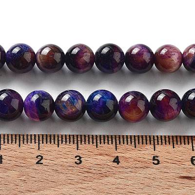 Natural Rainbow Tiger Eye Beads Strands G-NH0002-A01-B03-1