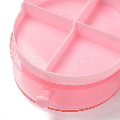 Round Plastic Jewelry Boxes LS-OBOX-F006-08-1