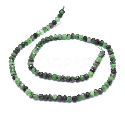 Natural Ruby in Zoisite Beads Strands G-E569-H05-1